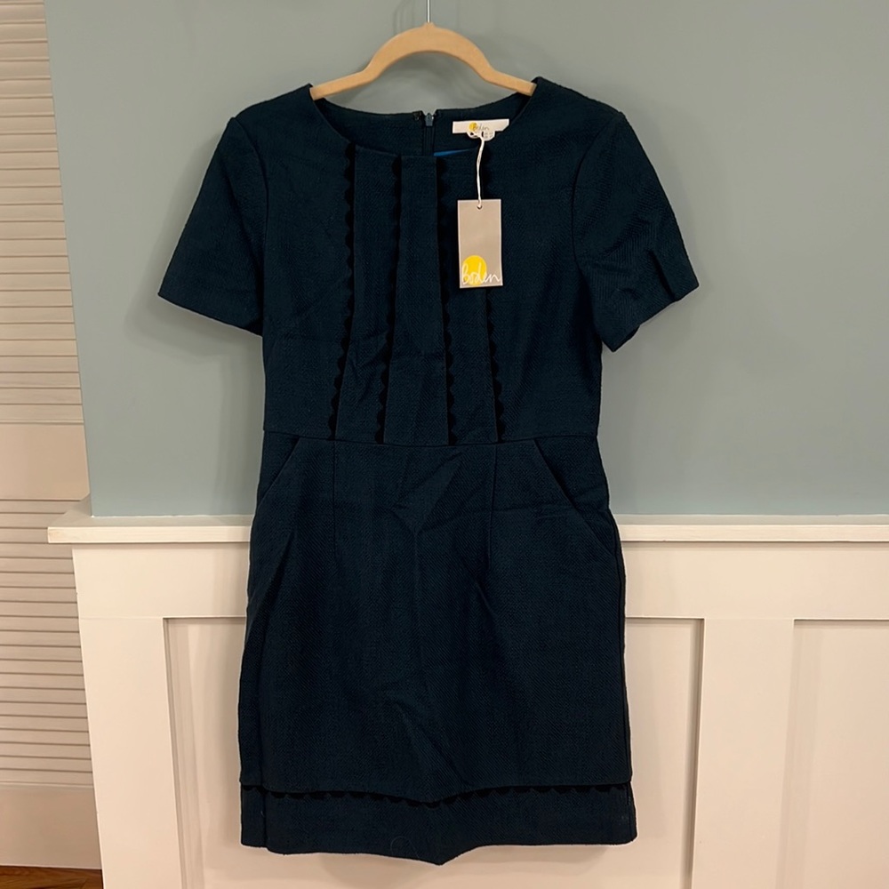 Boden NWT Dress US 6 Petite Teal
